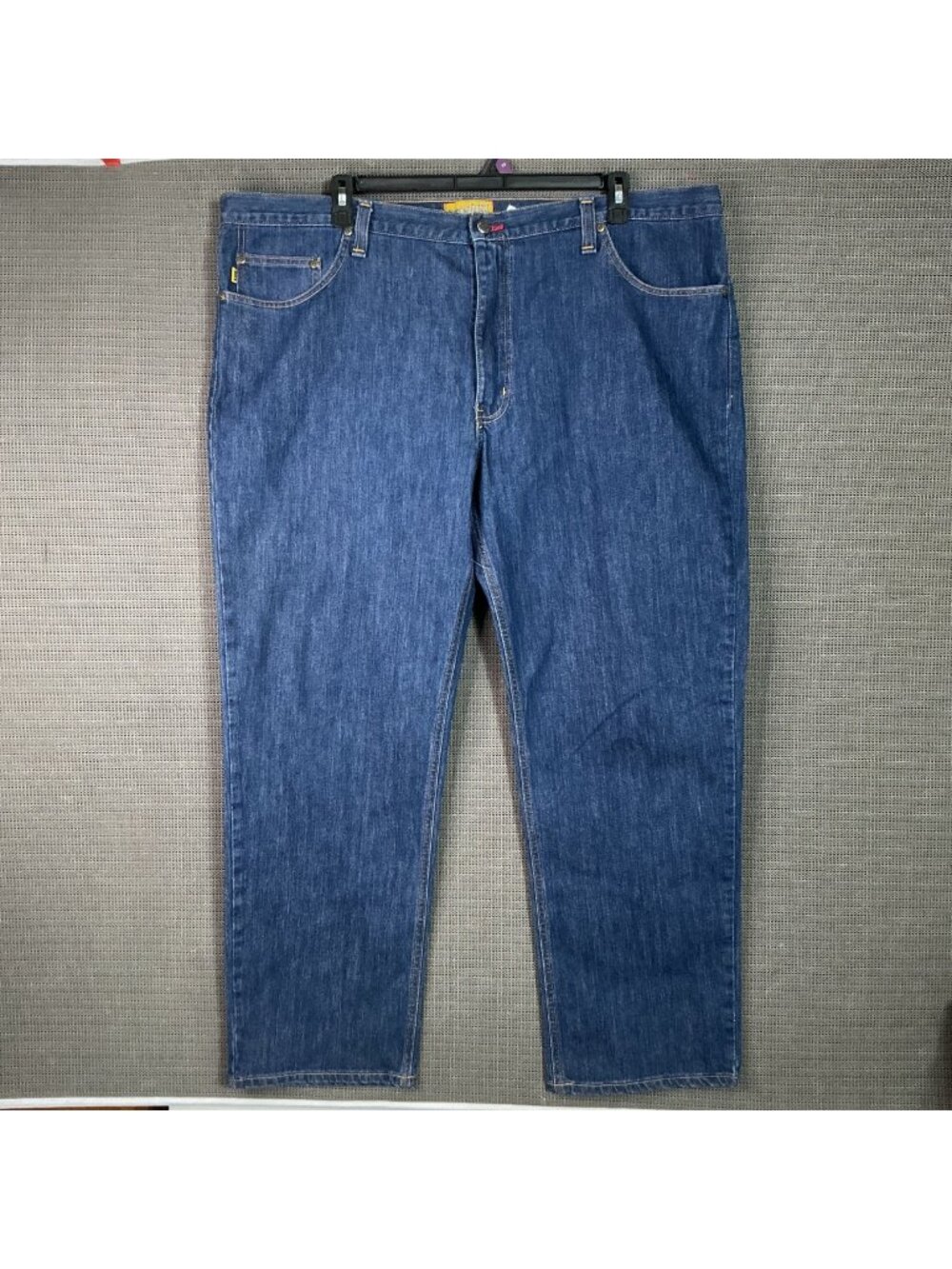 Diamond Gusset Men's Blue Denim Jeans Straight Fit Made In USA Size 38 x 32